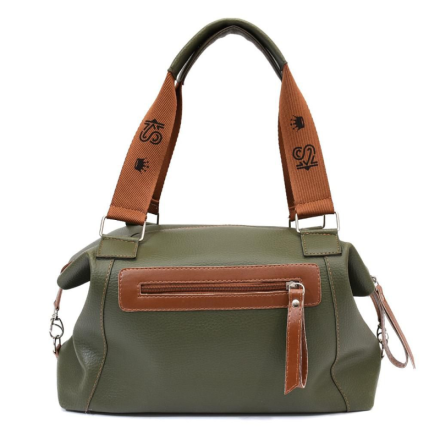 Bolsa Enzy Berlim Couro Verde