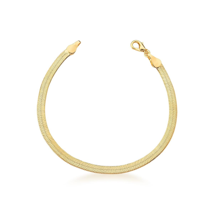 Pulseira Enzy Fita Banho Ouro 18k